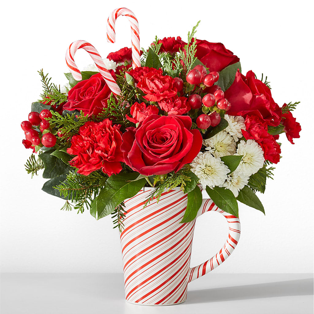 Peppermint Swirl Mug – Verona Florist, Woodbridge ON