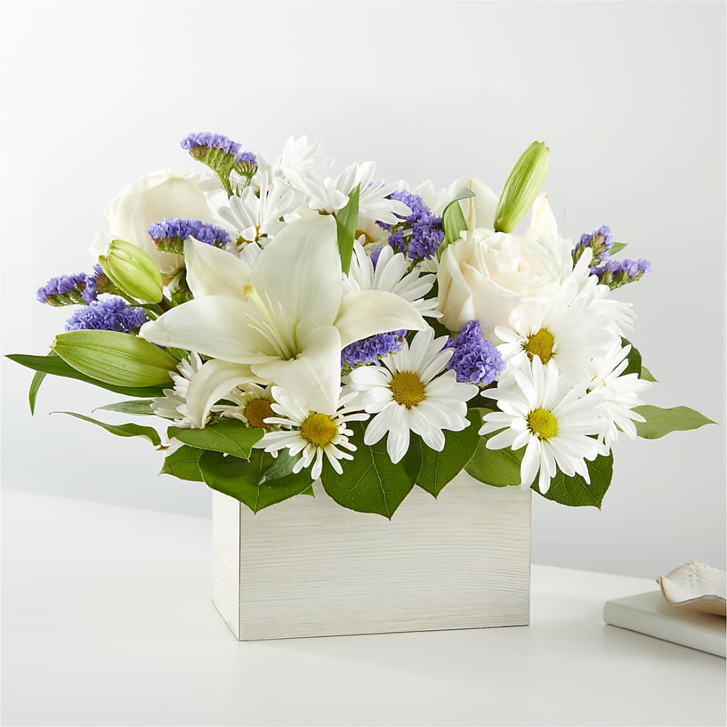 Beyond Blue Box Bouquet – Verona Florist, Woodbridge ON