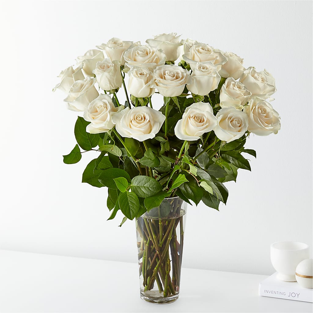 Long Stem White Rose Bouquet – Verona Florist, Woodbridge ON