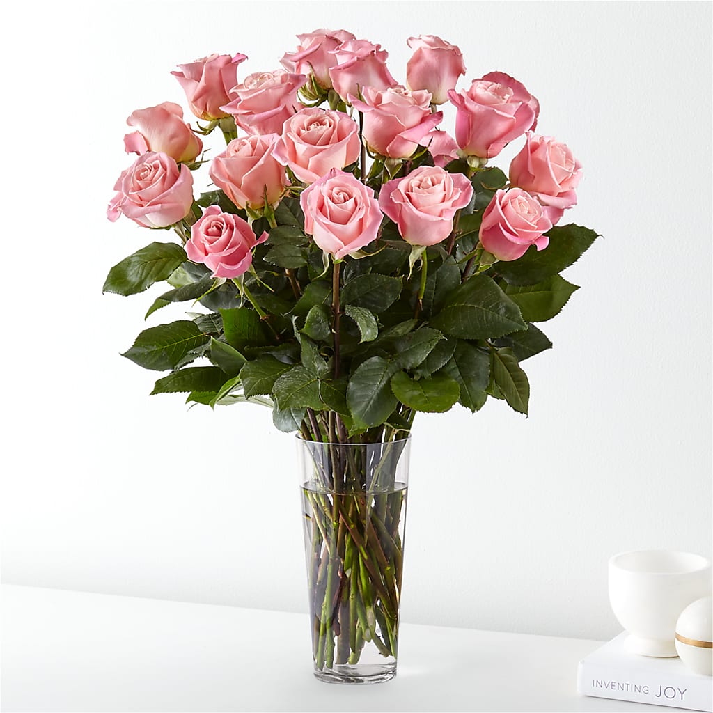 Long Stem Pink Rose Bouquet – Verona Florist, Woodbridge ON