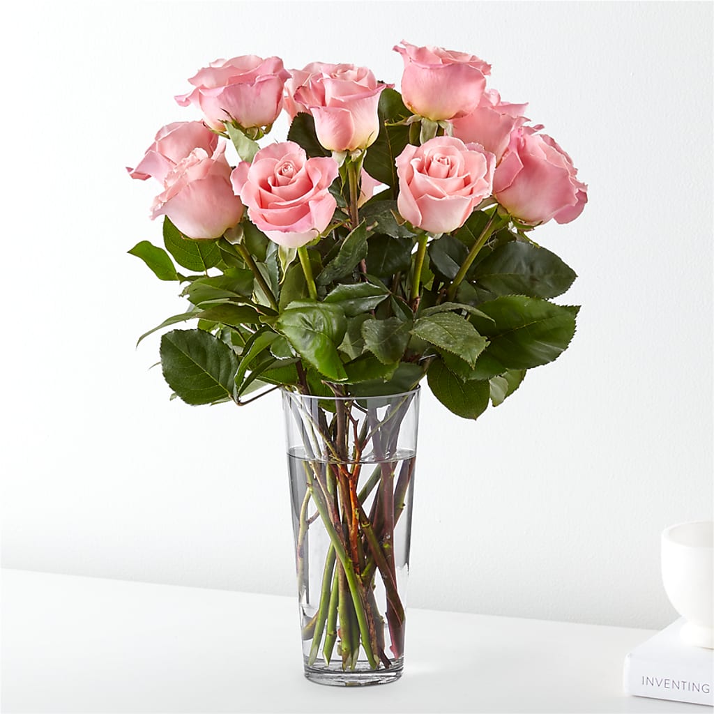 Long Stem Pink Rose Bouquet – Verona Florist, Woodbridge ON