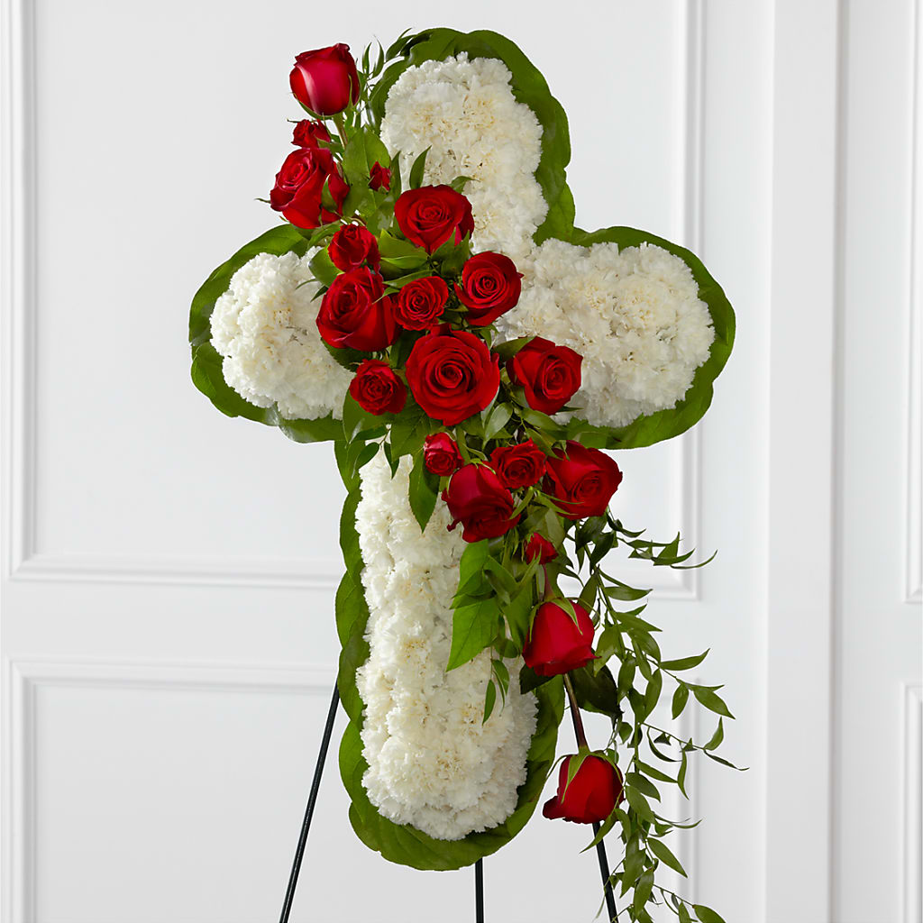 Floral Cross Easel – Verona Florist, Woodbridge ON