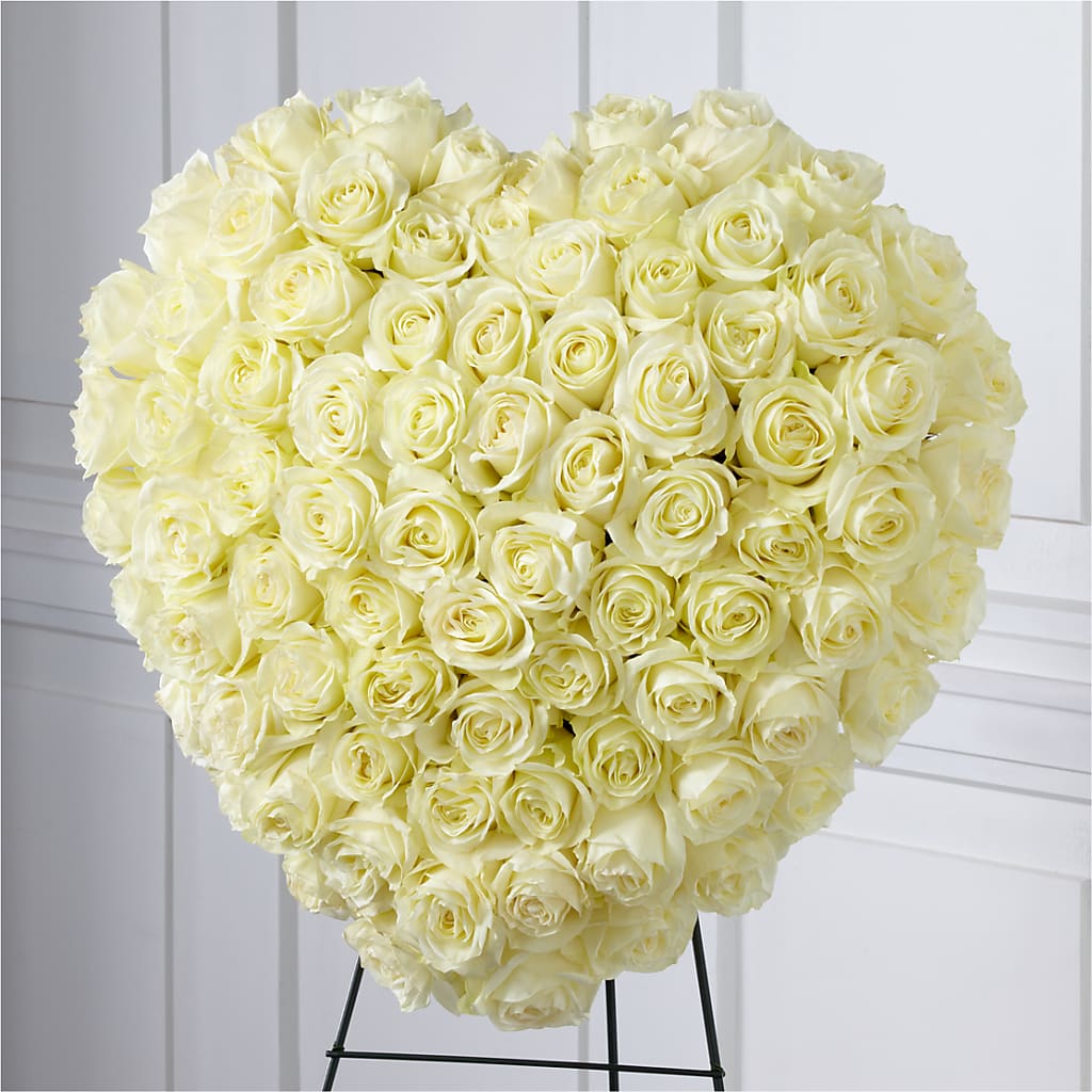 Elegant Remembrance Standing Heart – Verona Florist, Woodbridge ON