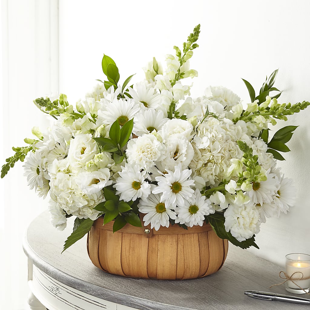 Pure Ivory Basket – Verona Florist, Woodbridge ON