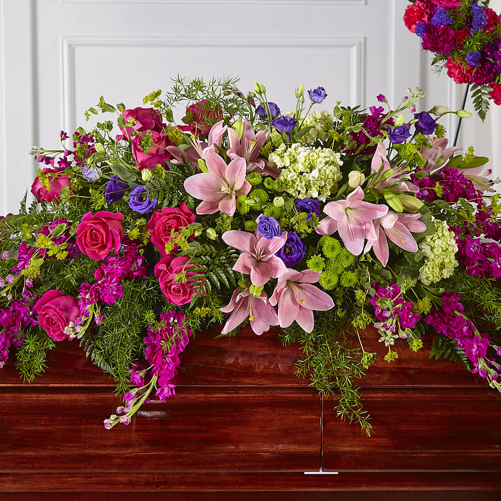 Radiant Tribute Casket Spray – Verona Florist, Woodbridge ON