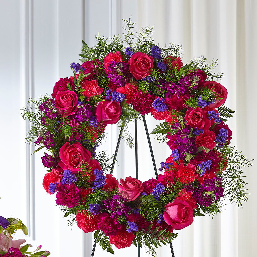 Calming Colors Wreath – Verona Florist, Woodbridge ON