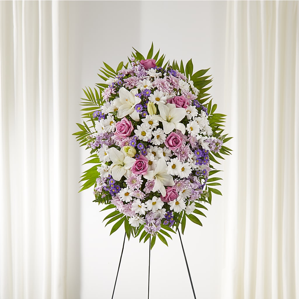 Surrounded by Love Standing Spray – Verona Florist, Woodbridge ON