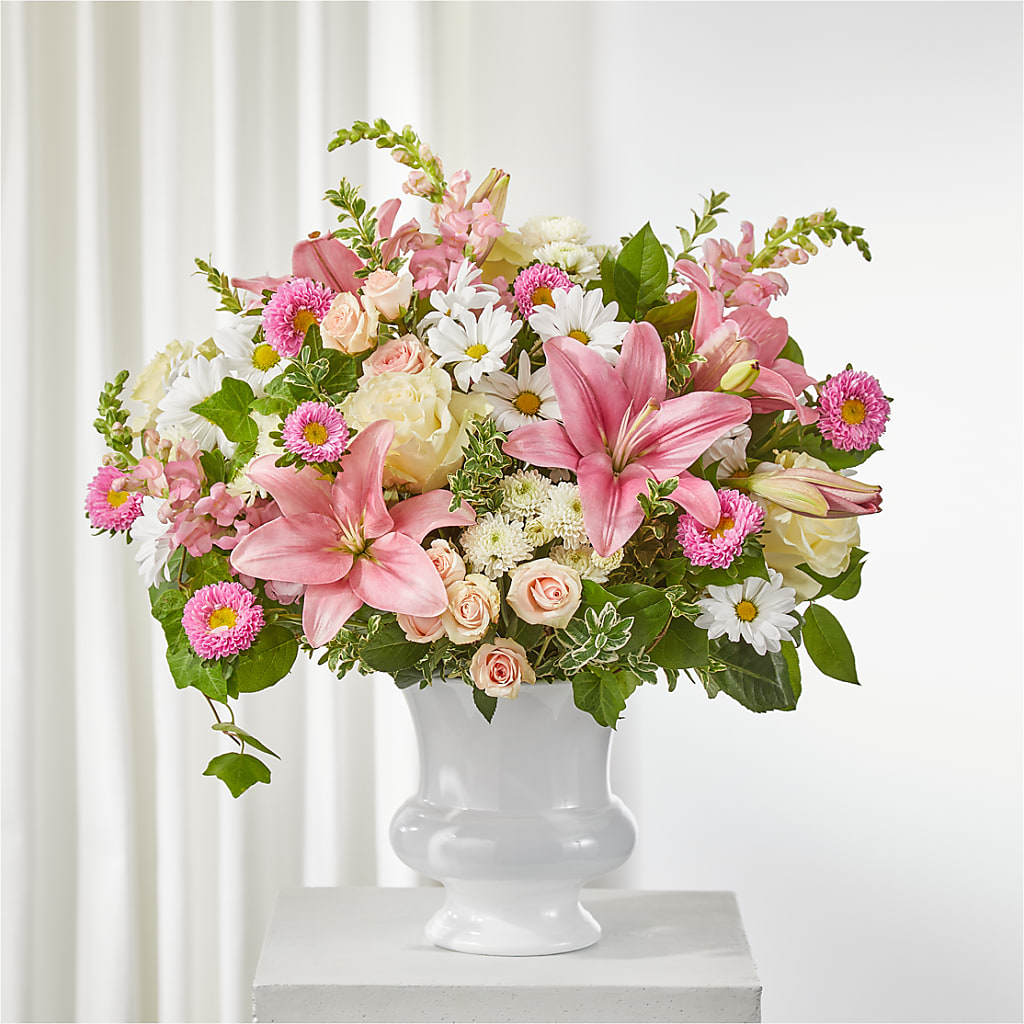 Empathetic Blooms Urn Arrangement – Verona Florist, Woodbridge ON