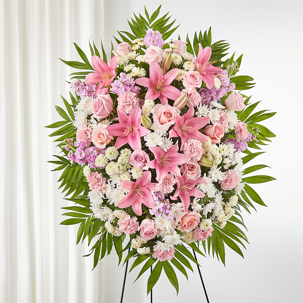 Offering Solace Standing Spray – Verona Florist, Woodbridge ON
