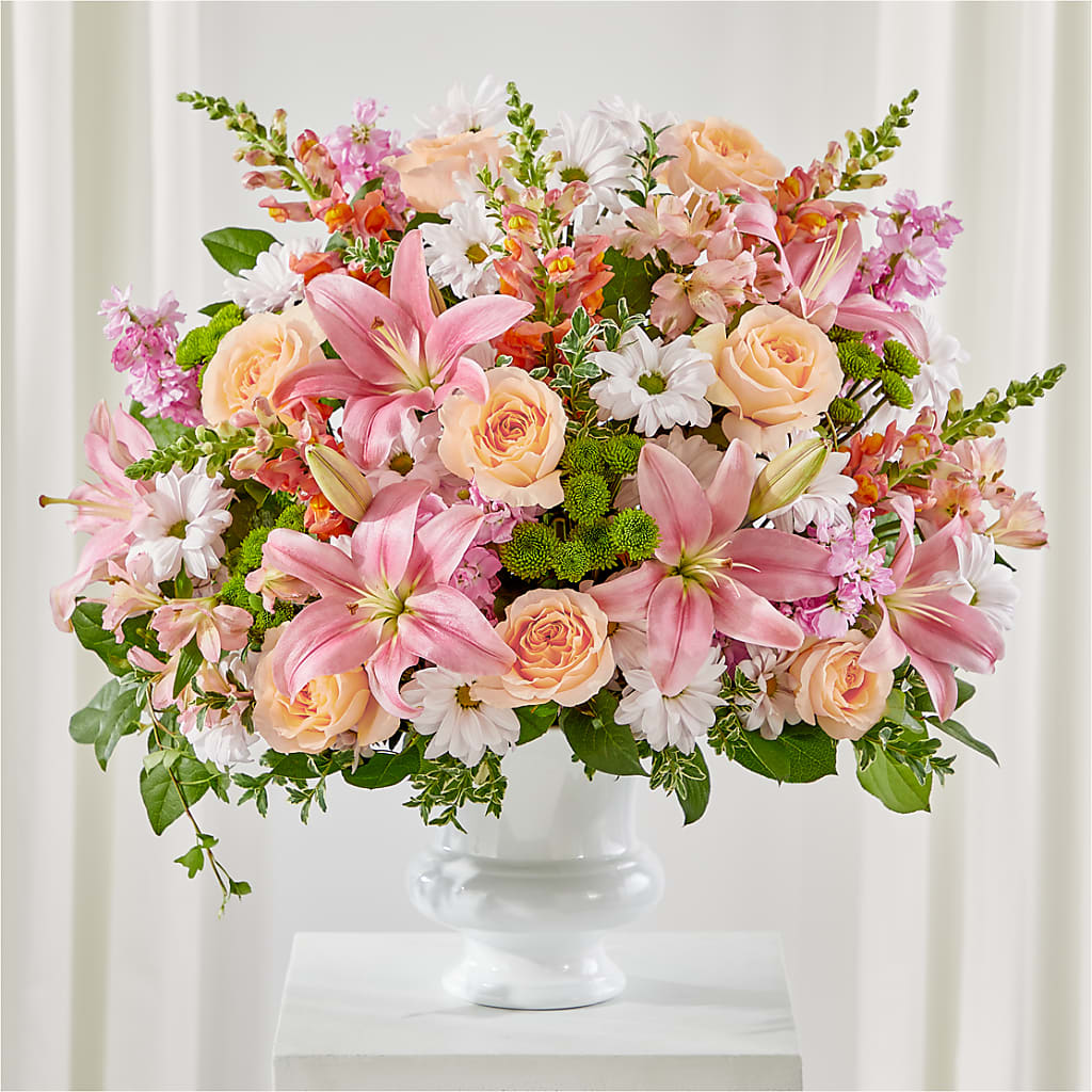 Heartfelt Gesture Urn Arrangement – Verona Florist, Woodbridge ON