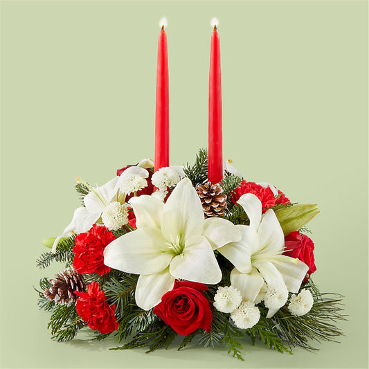 Centro de mesa festivo de temporada