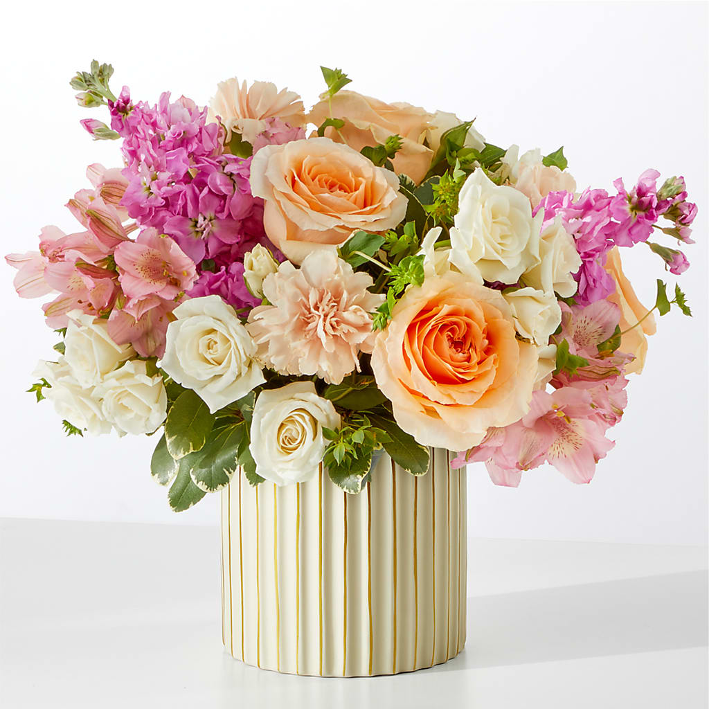 Paradise Bouquet with Ivory Vase – Verona Florist, Woodbridge ON