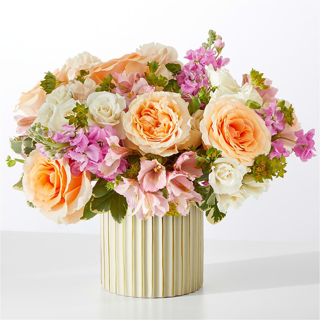 Paradise Bouquet with Ivory Vase – Verona Florist, Woodbridge ON
