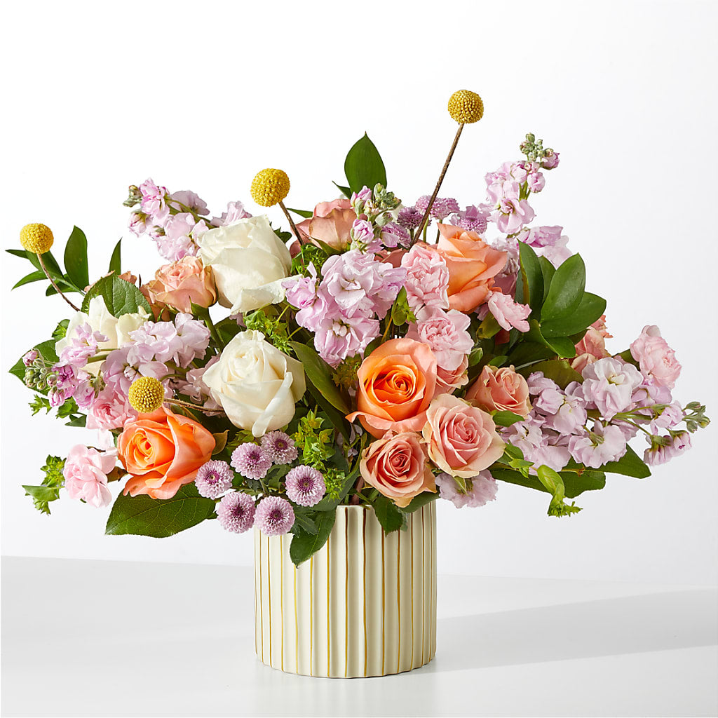 French Market Bouquet with Ivory Vase – Verona Florist, Woodbridge ON