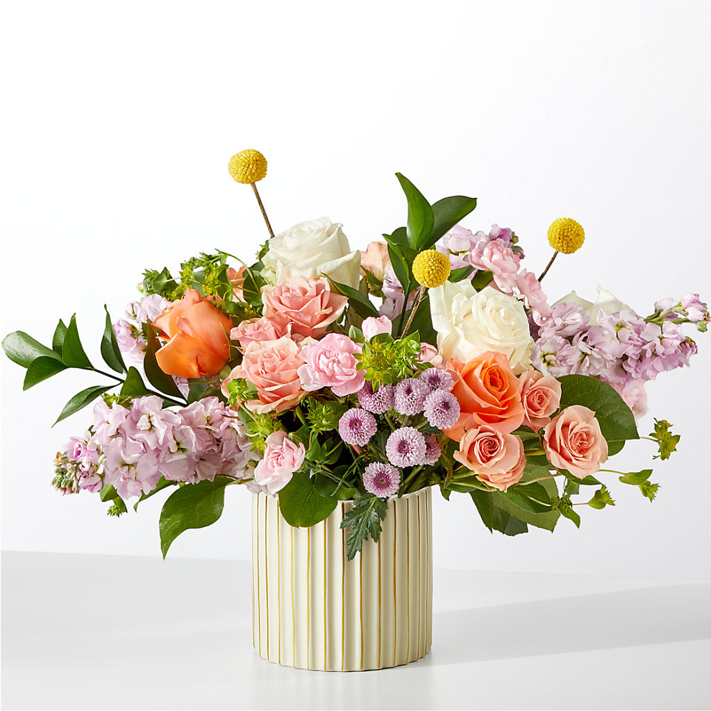 French Market Bouquet with Ivory Vase – Verona Florist, Woodbridge ON