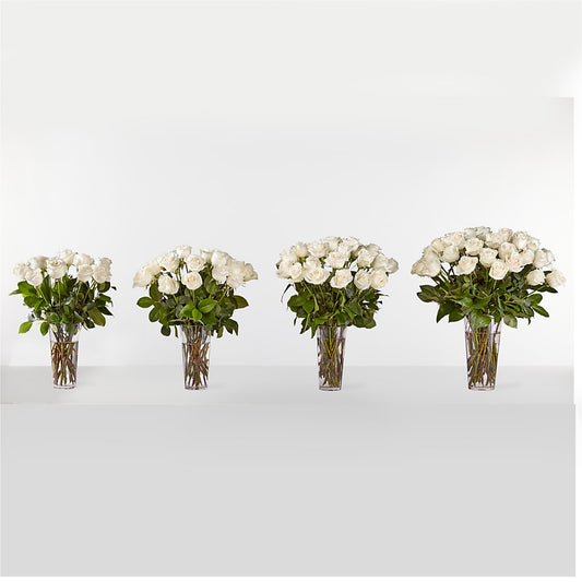 Long Stem White Rose Bouquet –  Verona Florist, Woodbridge ON