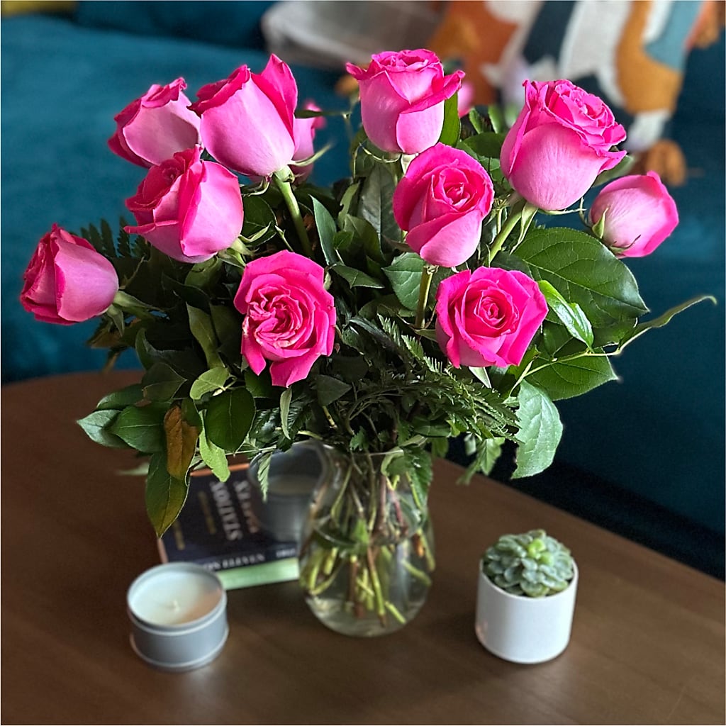 Long Stem Pink Rose Bouquet –  Verona Florist, Woodbridge ON