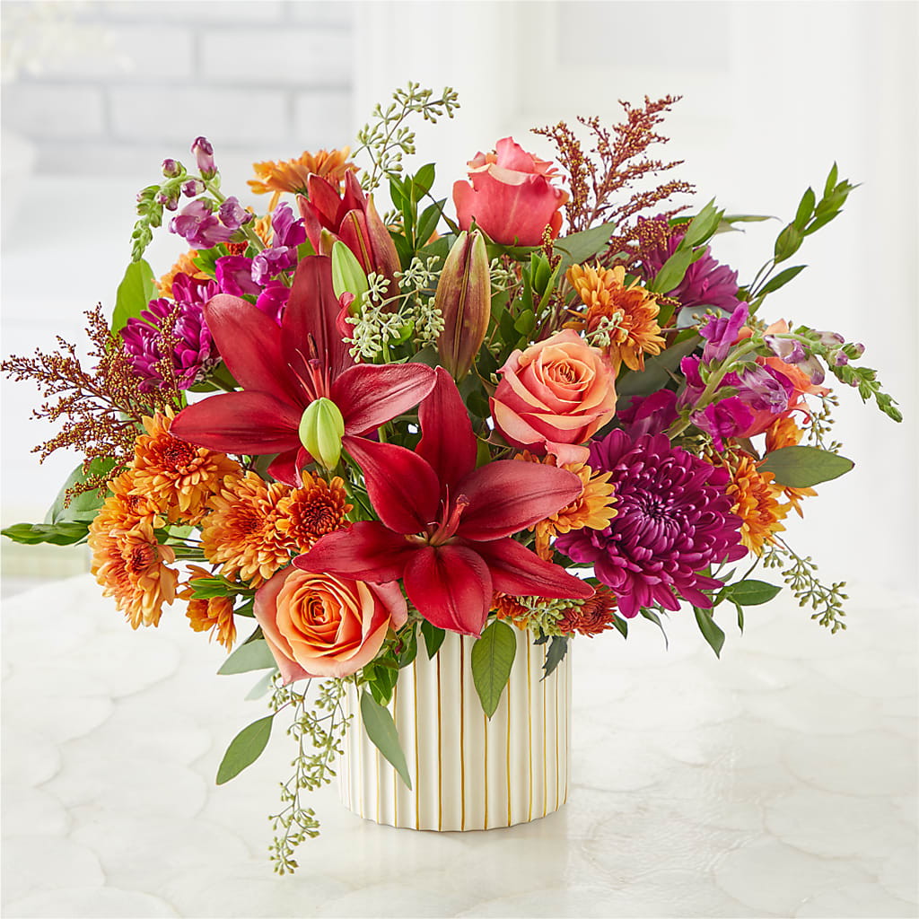 Burgundy Landscape Bouquet –  Verona Florist, Woodbridge ON