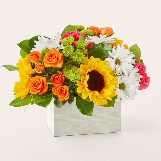 Sun-drenched Blooms Box Bouquet –  Verona Florist, Woodbridge ON