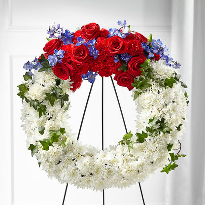 Patriotic Passion Wreath –  Verona Florist, Woodbridge ON