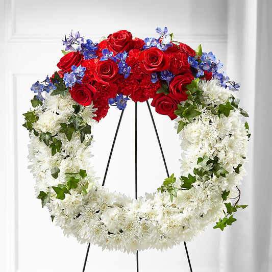 Patriotic Passion Wreath –  Verona Florist, Woodbridge ON