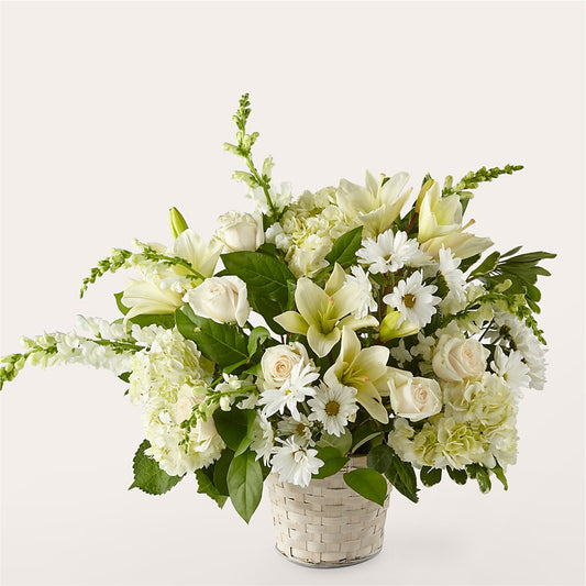 Ivory Elegance Floral Basket –  Verona Florist, Woodbridge ON