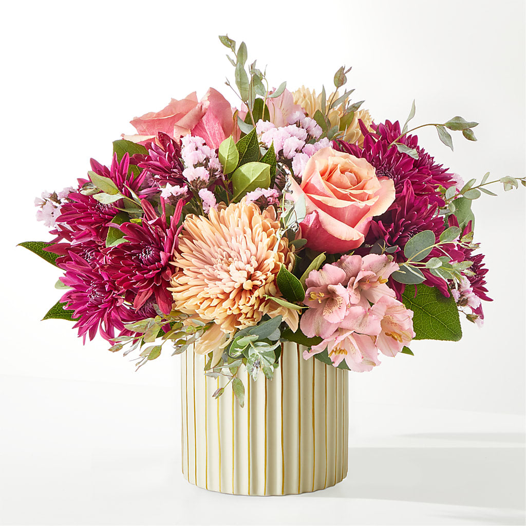 Berry Cobbler Bouquet with Ivory Vase –  Verona Florist, Woodbridge ON
