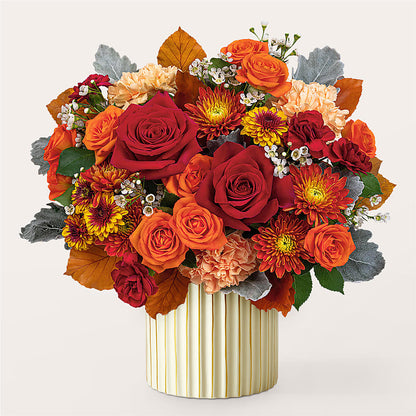 Merlot Bouquet with Ivory Vase –  Verona Florist, Woodbridge ON