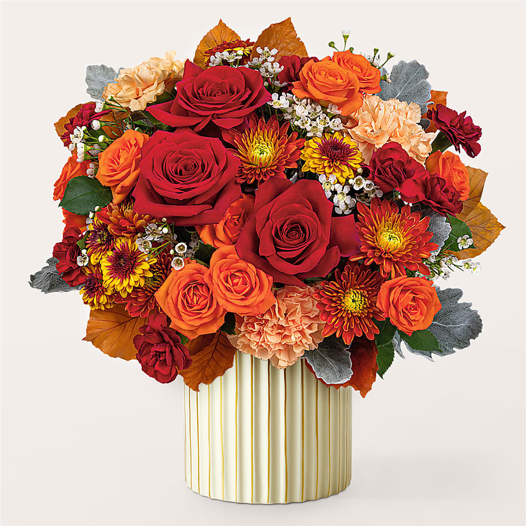 Merlot Bouquet with Ivory Vase –  Verona Florist, Woodbridge ON